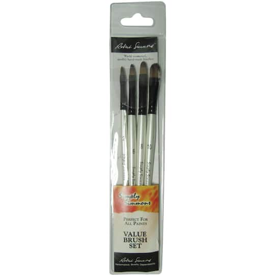 Simply Simmons Just Filberts 4 Piece Brush Set